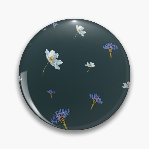 Artikelvorschau, Flower blue daisy pattern seamless a watercolor blue entworfen und verkauft von Yana Mustafina | Boho Soulful Designs.