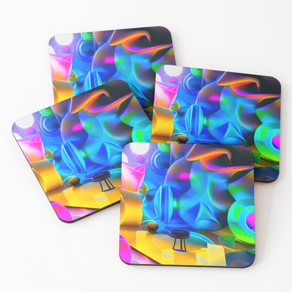 Item preview, Abstract 3D art. Colorful magical landscape designed and sold by Neo-Expression.