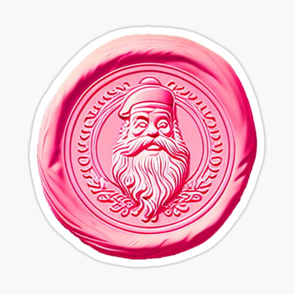 “Wax Seal - Santa Claus” Sticker for Sale by schizarty | Redbubble