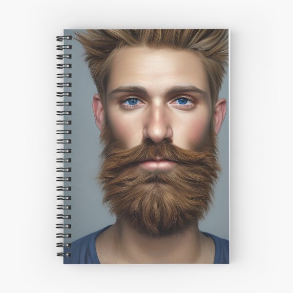 Item preview, Sexy Bearded Man with Blue eyes designed and sold by LthrDaddyBear.