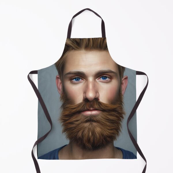 Item preview, Sexy Bearded Man with Blue eyes designed and sold by LthrDaddyBear.