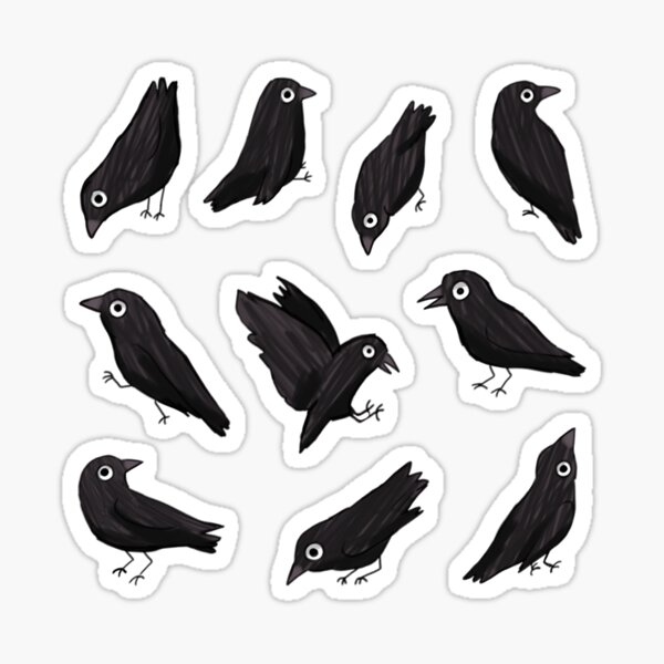 Item preview, Cartoon crow pack designed and sold by Mayarart.