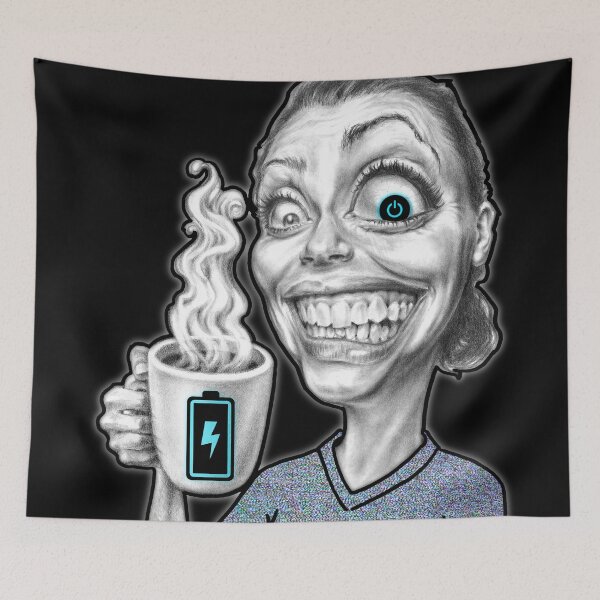 Item preview, Power Up With Coffee 2! designed and sold by rowdE-art.