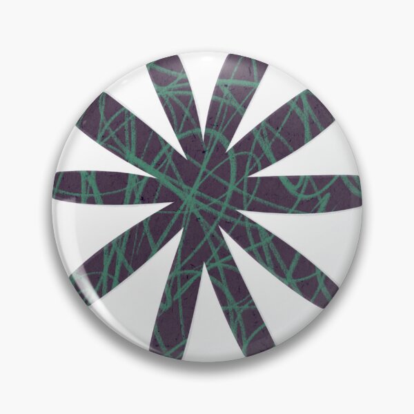 Item preview, Recorte de papel violeta y verde con forma de flor garabateada. designed and sold by stephiga.