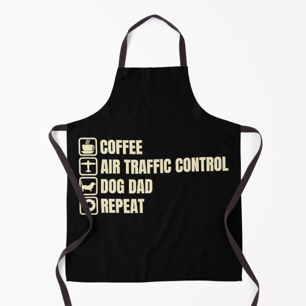 Item preview, Coffee, Air Traffic Control, Dog Dad, Repeat (For Dark Background) designed and sold by thecatcouch.