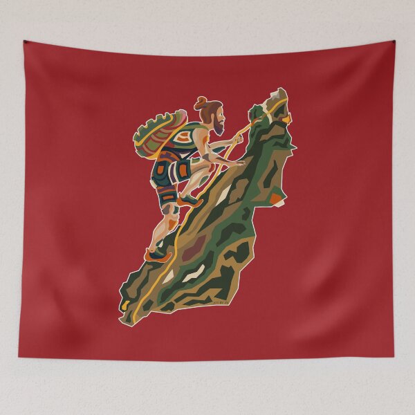 Item preview, Mountain climber illustration designed and sold by GREENOART.