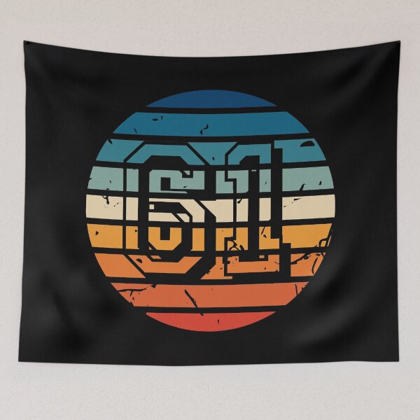 Item preview, Number 61 Vintage Retro Sport Sunset Birthday Squad Racing Numbers designed and sold by 27th-Tee.