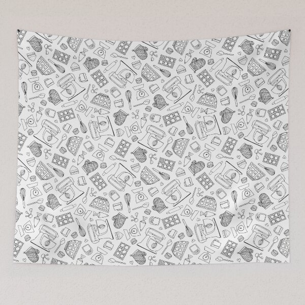 Item preview, I Love Baking // White designed and sold by The Wellington Boot.