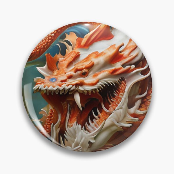 Item preview, subsurface scattering, white, koi, dragon deity with koi armor designed and sold by DrawItOnce.