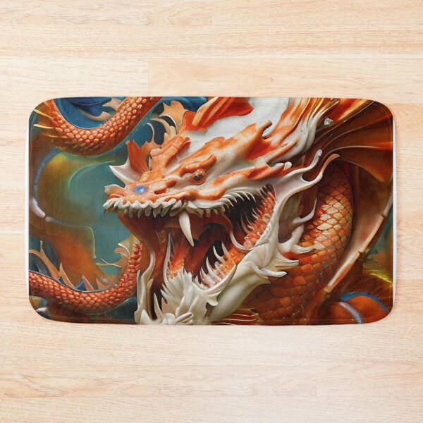 Item preview, subsurface scattering, white, koi, dragon deity with koi armor designed and sold by DrawItOnce.