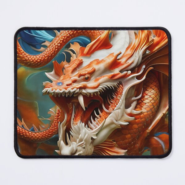 Item preview, subsurface scattering, white, koi, dragon deity with koi armor designed and sold by DrawItOnce.