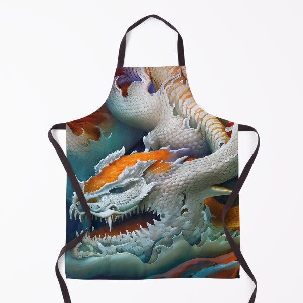 Item preview, subsurface scattering, white, koi, dragon deity with koi armor designed and sold by DrawItOnce.
