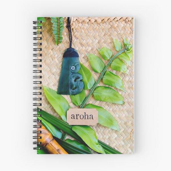 Item preview, NZ Maori Theme - Aroha With Toki Tiki Greenstone And Tokutoku designed and sold by Nicolette Neish.
