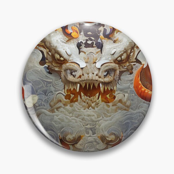 Item preview, subsurface scattering, white, koi, dragon deity with koi armor designed and sold by DrawItOnce.