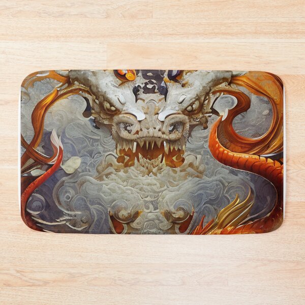 Item preview, subsurface scattering, white, koi, dragon deity with koi armor designed and sold by DrawItOnce.