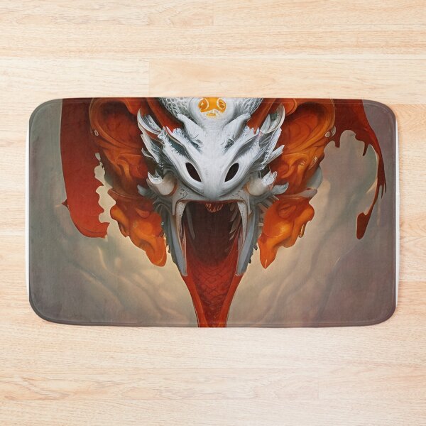 Item preview, subsurface scattering, white, koi, dragon deity with koi armor designed and sold by DrawItOnce.