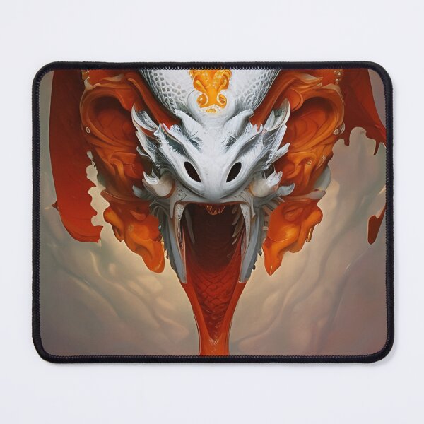 Item preview, subsurface scattering, white, koi, dragon deity with koi armor designed and sold by DrawItOnce.