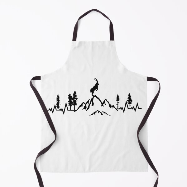 Item preview, mountain and capricorn pulse heartbeat designed and sold by claudiasartwork.