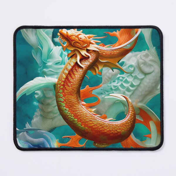 Item preview, subsurface scattering, white, koi, dragon deity with koi armor designed and sold by DrawItOnce.