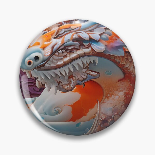 Item preview, subsurface scattering, white, koi, dragon deity with koi armor designed and sold by DrawItOnce.