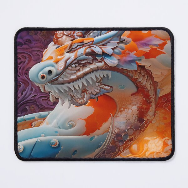 Item preview, subsurface scattering, white, koi, dragon deity with koi armor designed and sold by DrawItOnce.