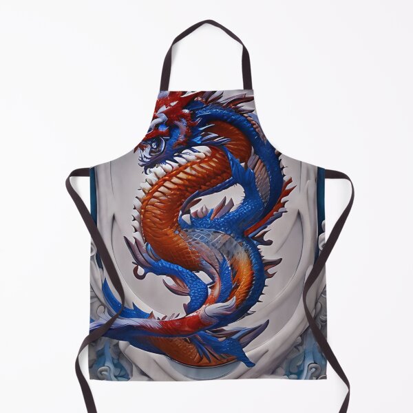 Item preview, subsurface scattering, white, koi, dragon deity with koi armor designed and sold by DrawItOnce.