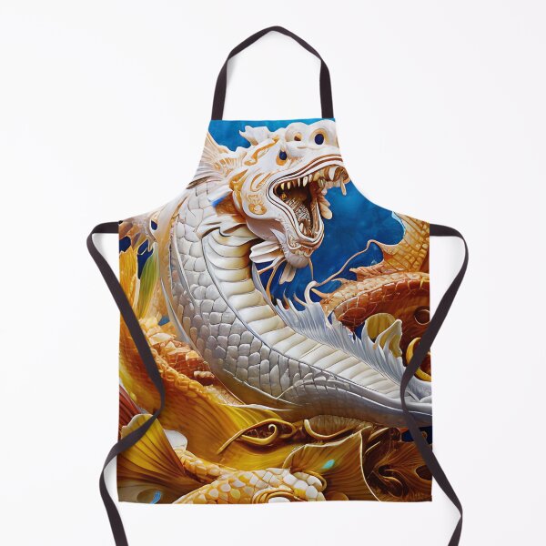 Item preview, subsurface scattering, white, koi, dragon deity with koi armor designed and sold by DrawItOnce.