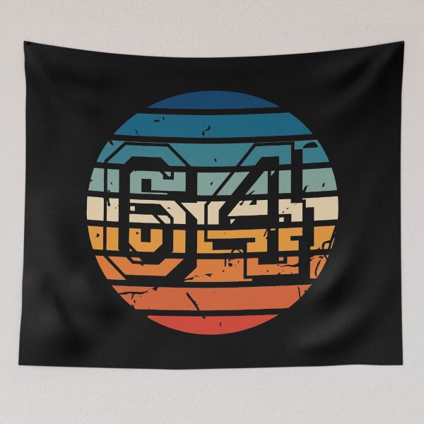 Item preview, Number 64 Vintage Retro Sport Sunset Birthday Squad Racing Numbers designed and sold by 27th-Tee.