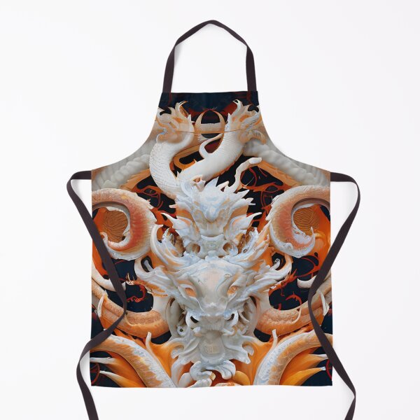 Item preview, subsurface scattering, white, koi, dragon deity with koi armor designed and sold by DrawItOnce.