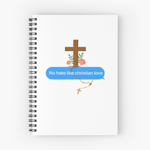 Item preview, No Hate Like Christian Love Bubble message designed and sold by TheSMSBoutique.