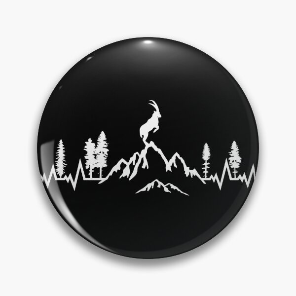 Item preview, mountain and capricorn pulse heartbeat designed and sold by claudiasartwork.