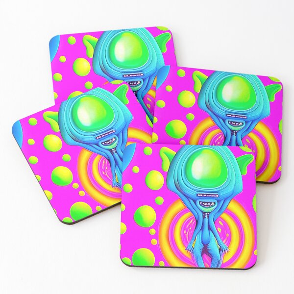 Item preview, Funny alien art. Fun colorful cool alien. designed and sold by Neo-Expression.