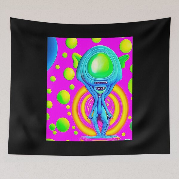 Item preview, Funny alien art. Fun colorful cool alien. designed and sold by Neo-Expression.