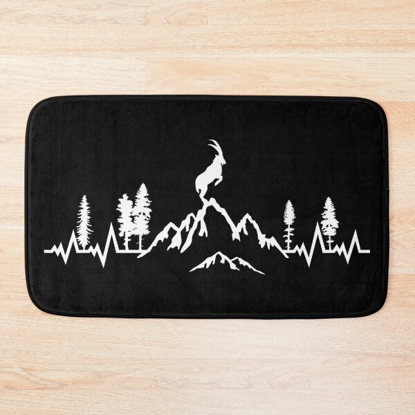 Item preview, mountain and capricorn pulse heartbeat designed and sold by claudiasartwork.