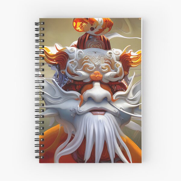 Item preview, subsurface scattering, white, koi, dragon deity with koi armor designed and sold by DrawItOnce.