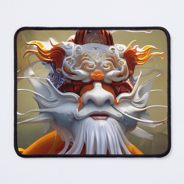 Item preview, subsurface scattering, white, koi, dragon deity with koi armor designed and sold by DrawItOnce.
