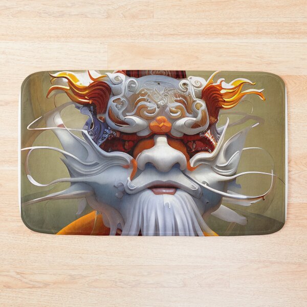 Item preview, subsurface scattering, white, koi, dragon deity with koi armor designed and sold by DrawItOnce.