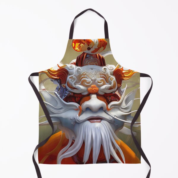 Item preview, subsurface scattering, white, koi, dragon deity with koi armor designed and sold by DrawItOnce.