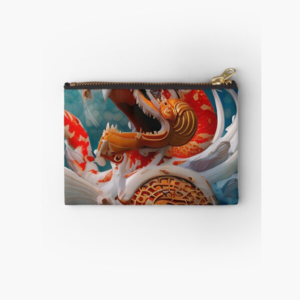 Item preview, subsurface scattering, white, koi, dragon deity with koi armor designed and sold by DrawItOnce.