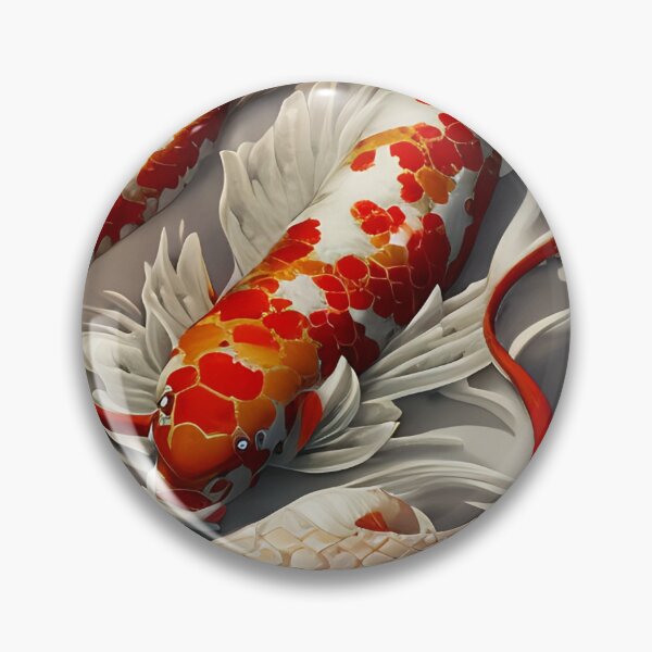 Item preview, subsurface scattering, white, koi, dragon deity with koi armor designed and sold by DrawItOnce.