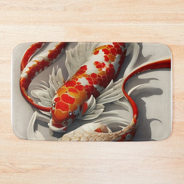 Item preview, subsurface scattering, white, koi, dragon deity with koi armor designed and sold by DrawItOnce.