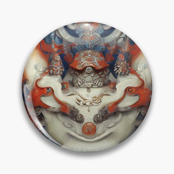 Item preview, subsurface scattering, white, koi, dragon deity with koi armor designed and sold by DrawItOnce.