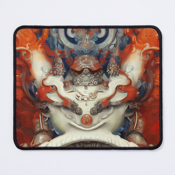 Artikelvorschau, subsurface scattering, white, koi, dragon deity with koi armor entworfen und verkauft von DrawItOnce.