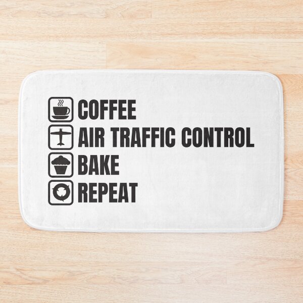Item preview, Coffee, Air Traffic Control, Bake, Repeat (For Light Background) designed and sold by thecatcouch.