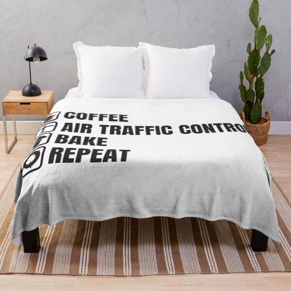 Artikelvorschau, Kaffee, Flugsicherung, Backen, Wiederholen (für hellen Hintergrund) entworfen und verkauft von thecatcouch.