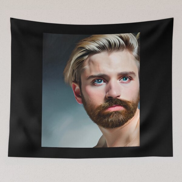 Item preview, Blond Bearded Boy with Blue eyes designed and sold by LthrDaddyBear.