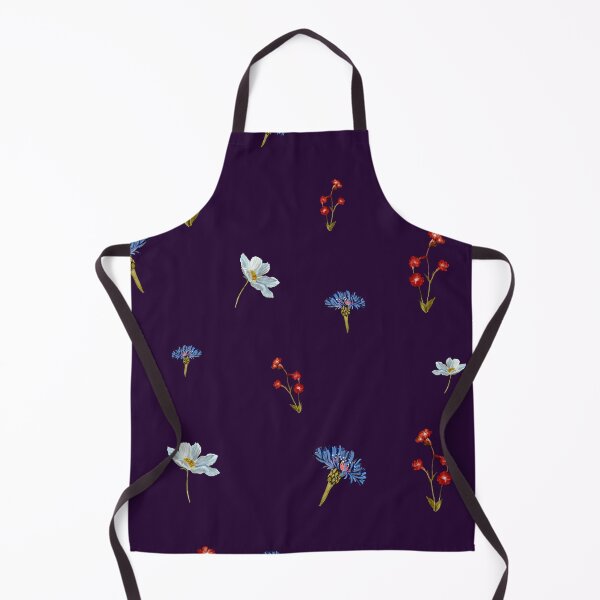Artikelvorschau, Flower blue red daisy seamless watercolor pattern violet entworfen und verkauft von Yana Mustafina | Boho Soulful Designs.