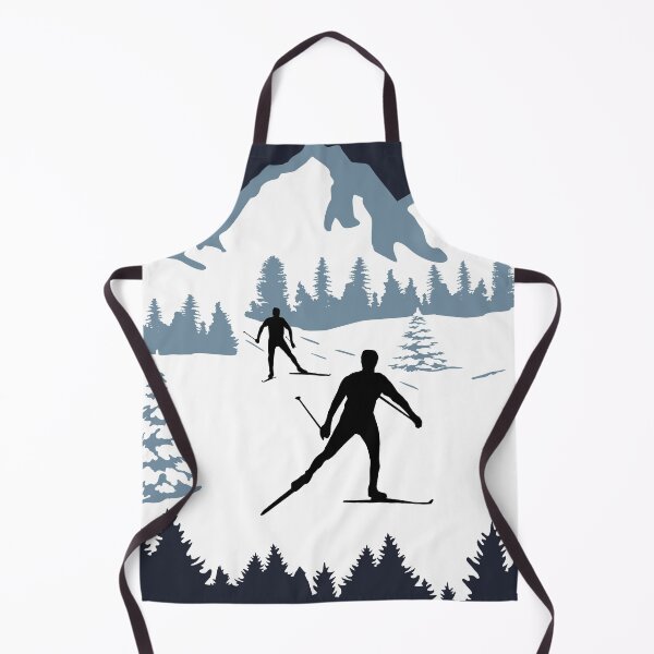 Item preview, Cross-country skiing, cross country skier and winter forest landscape designed and sold by claudiasartwork.