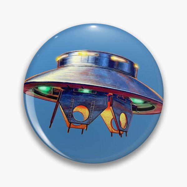 Item preview, Flying Saucer UFO - Vintage Art - ALIEN INVADER! designed and sold by RetroTeeStudio.