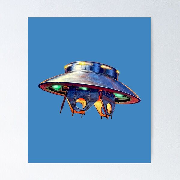 かわいい！ - UFO Saucer Flying Vintage INVADER! ALIEN - Art コレクション